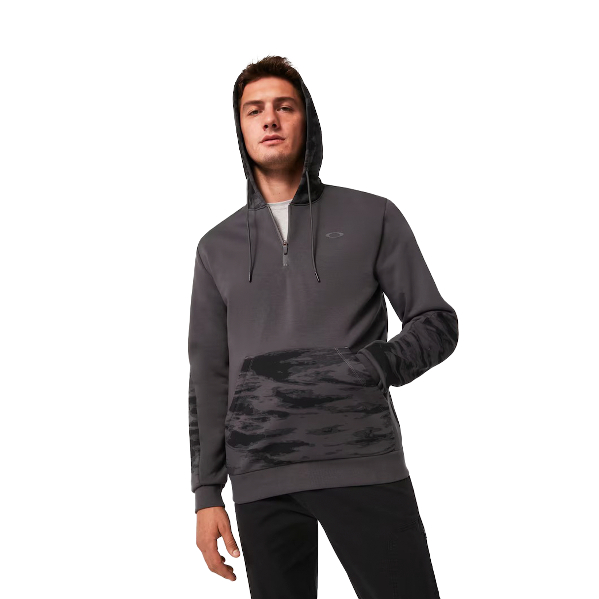 CAMO PATCH 1/4 ZIP HOODIE