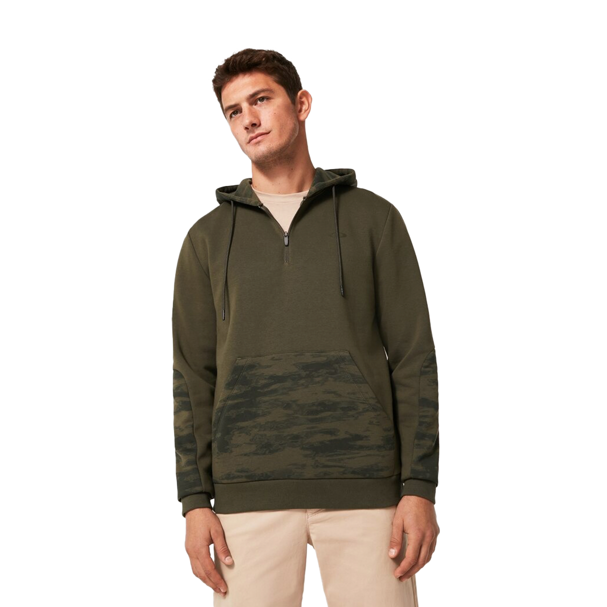 CAMO PATCH 1/4 ZIP HOODIE